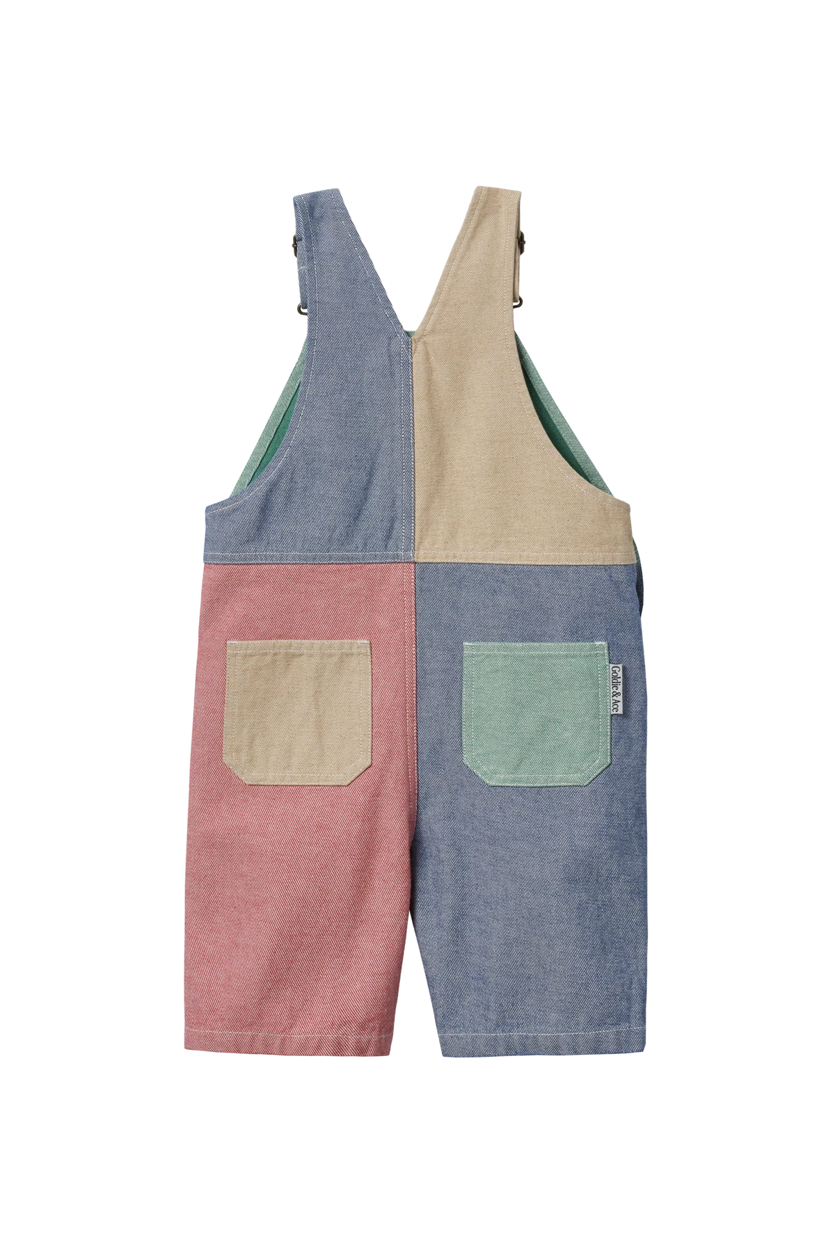 Goldie & Ace - Patchwork Stripe Burton Overalls Goldie + Ace