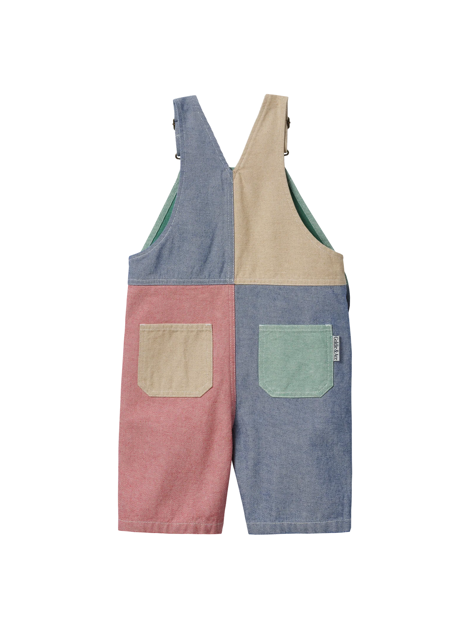 Goldie & Ace - Patchwork Stripe Burton Overalls Goldie + Ace