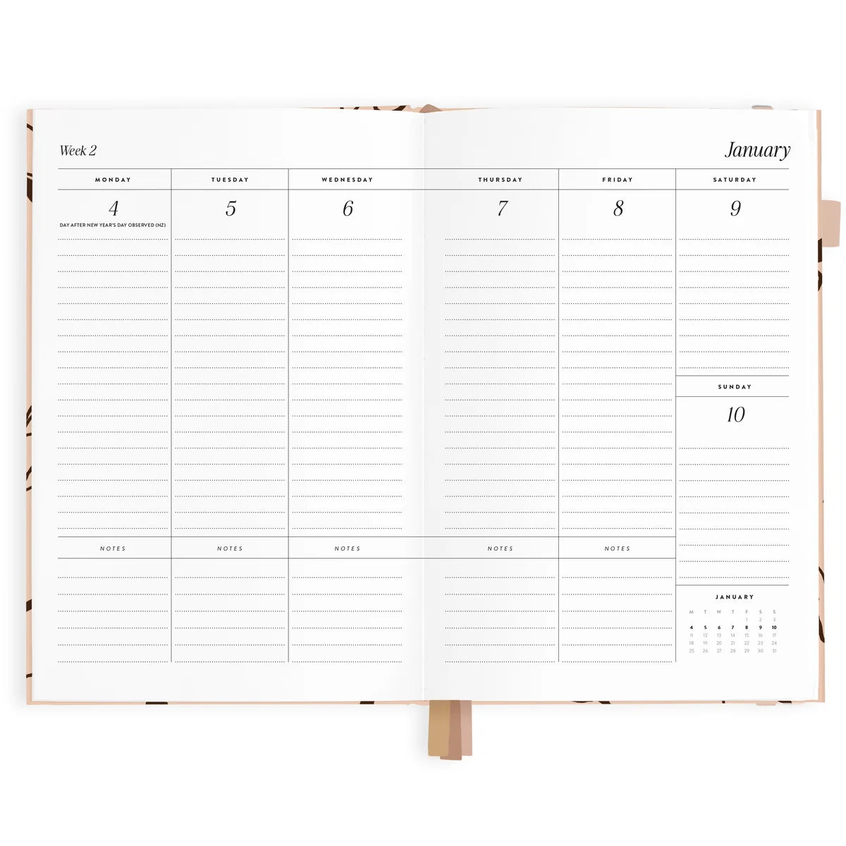 Fox & Fallow - 2027 A5 Vertical Planner (Amalfi Latte) Fox & Fallow