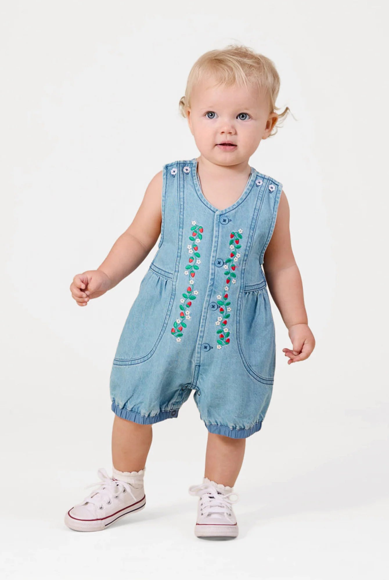 Goldie & Ace - Wild Strawberry Nina Romper Goldie + Ace