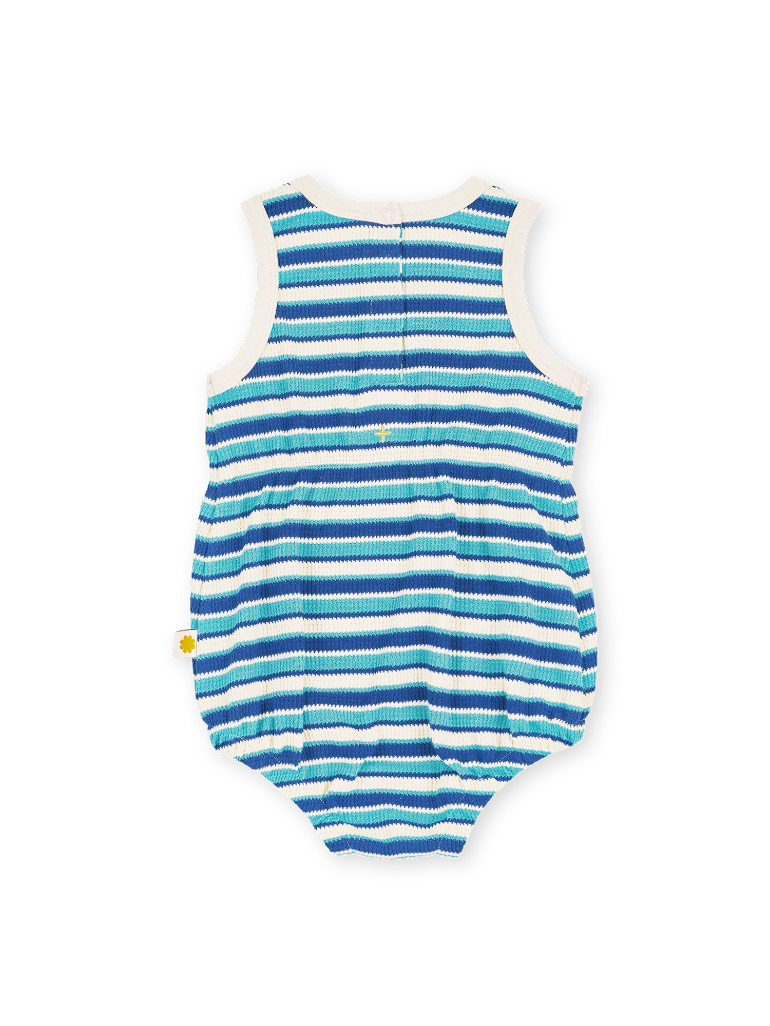Goldie + Ace - Waffle Bubble Romper (Blue) Dear Blackbird Boutique