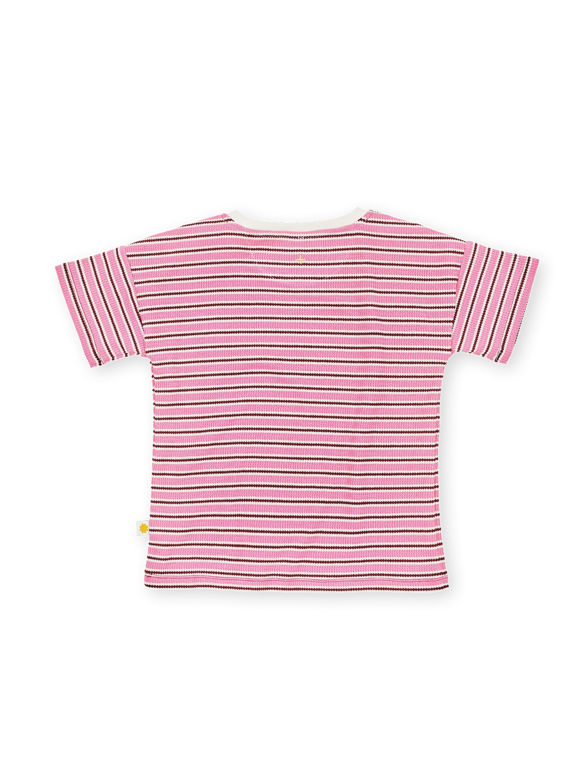 Goldie + Ace - Waffle Stripe T-Shirt (Pink) Goldie + Ace