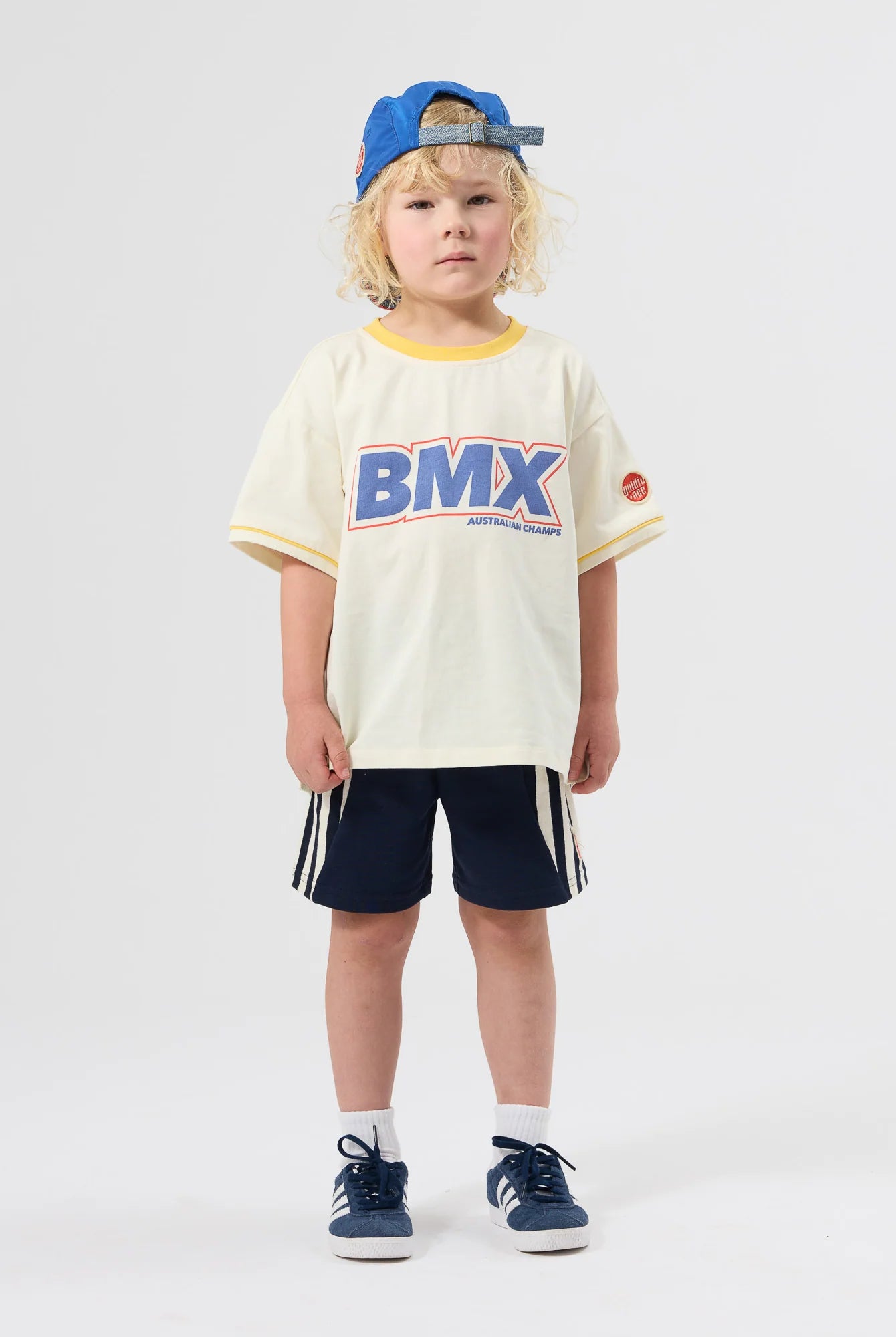 Goldie & Ace - Oversized BMX T-Shirt (Antique White) Goldie + Ace