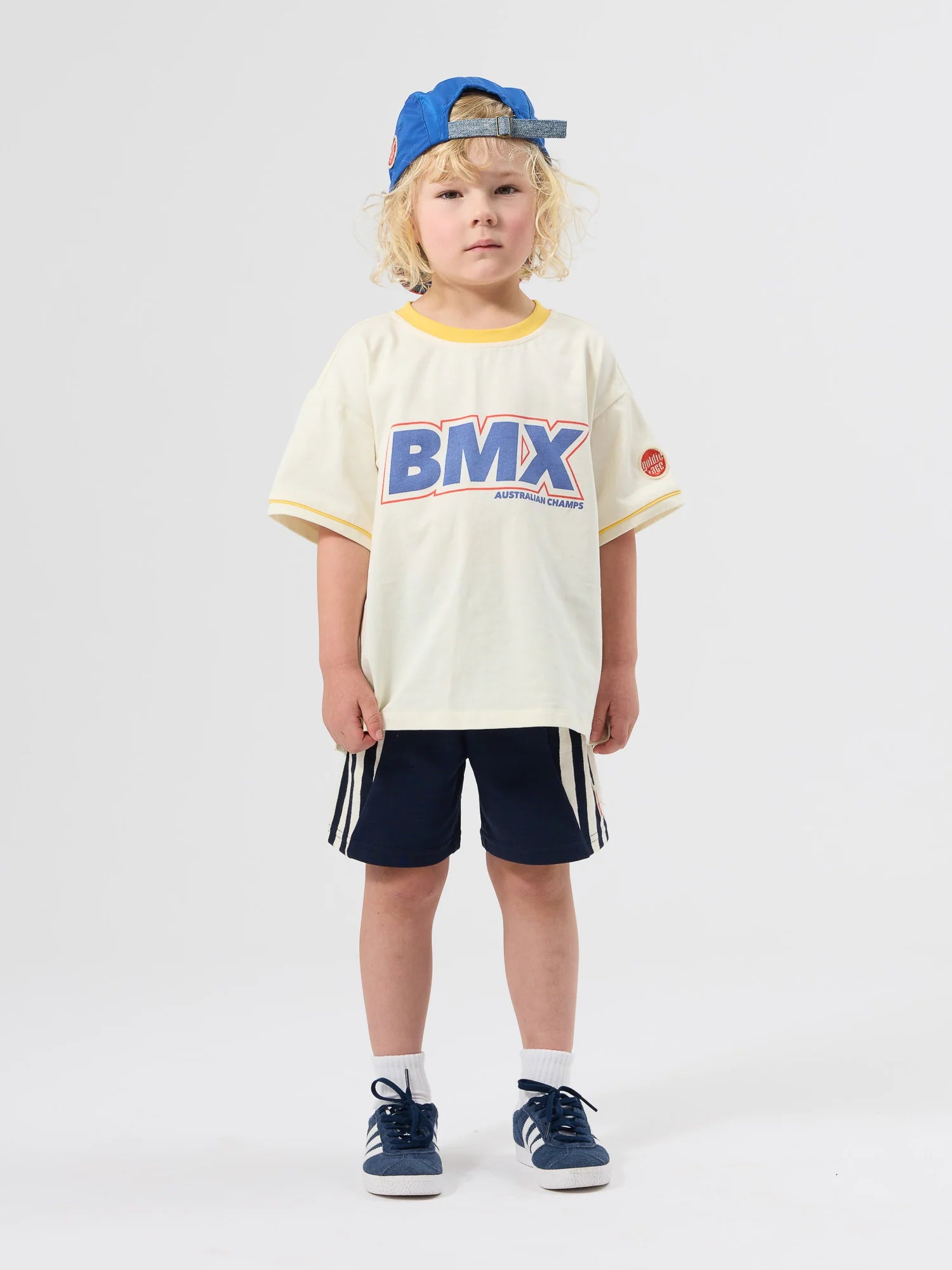Goldie & Ace - Oversized BMX T-Shirt (Antique White) Goldie + Ace