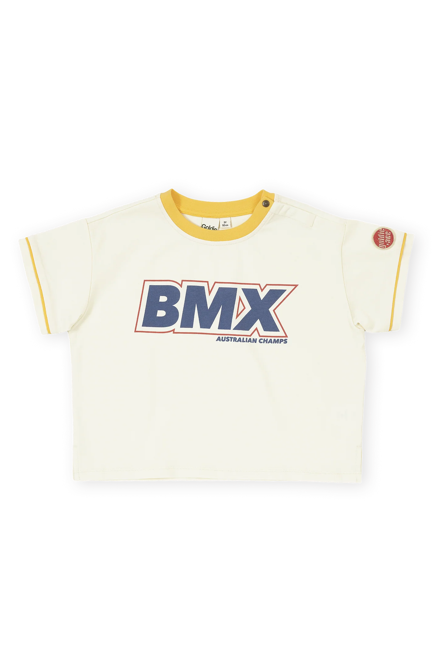Goldie & Ace - Oversized BMX T-Shirt (Antique White) Goldie + Ace