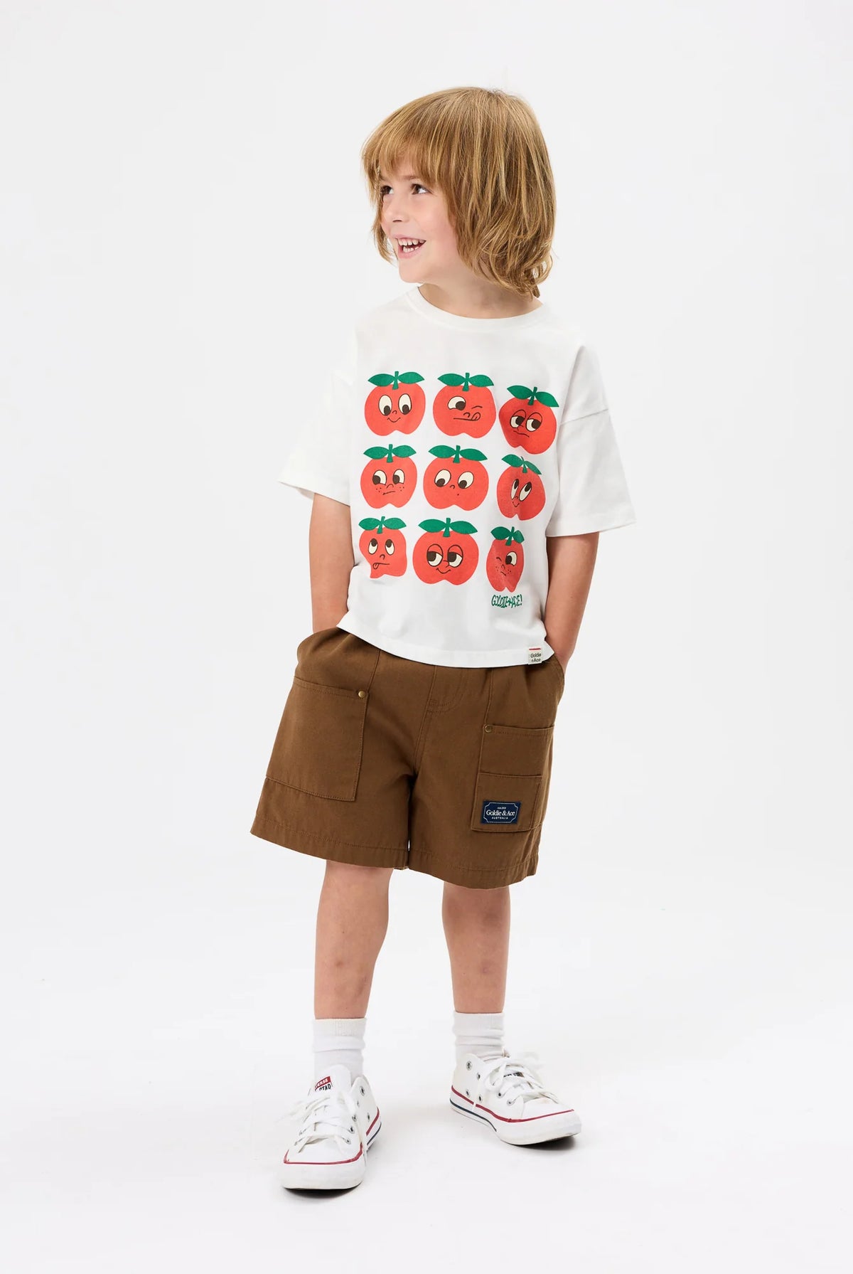 Goldie + Ace - Carpenter Short (Brown) Goldie + Ace