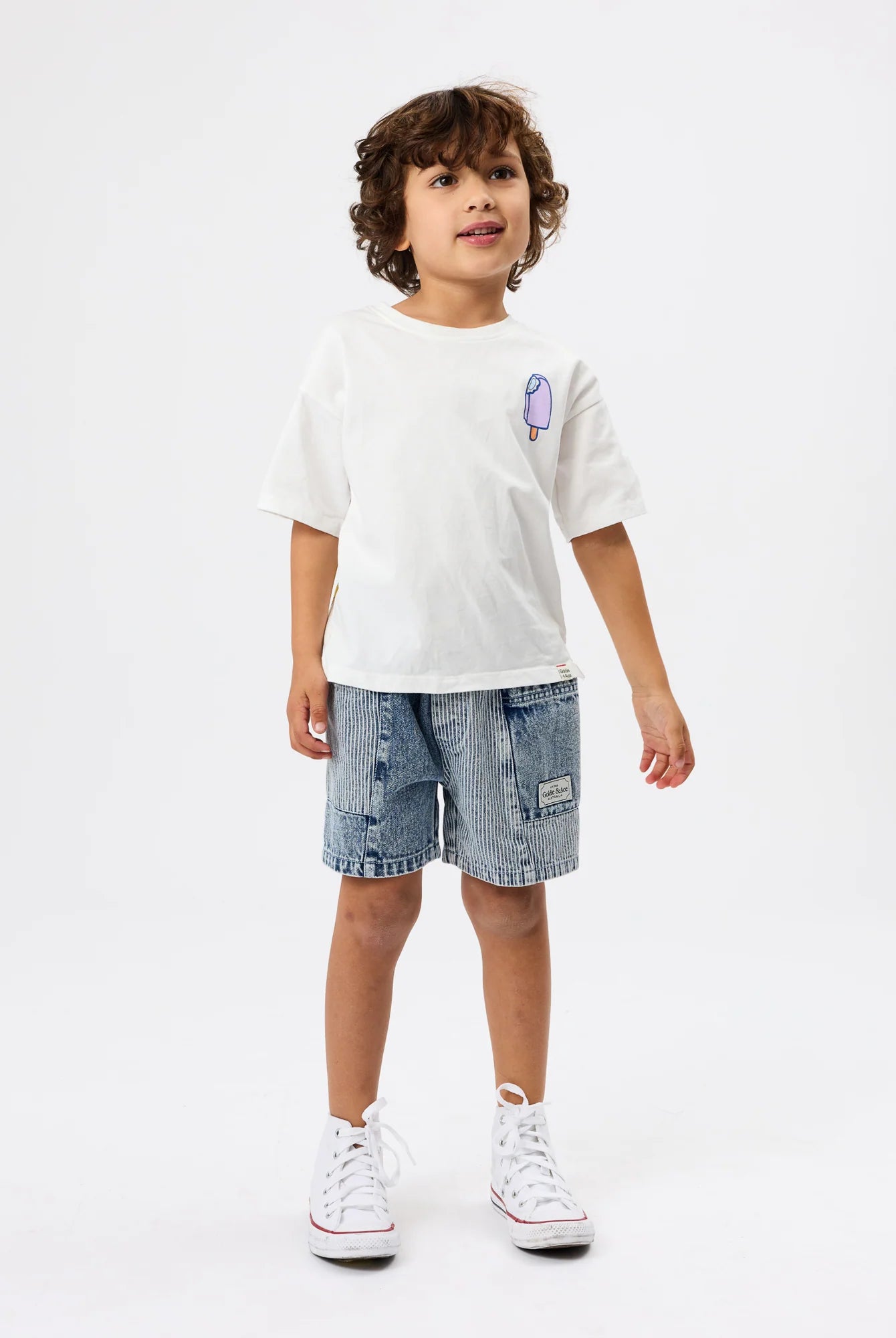 Goldie & Ace - Pin Stripe Noah Pocket Shorts Goldie + Ace