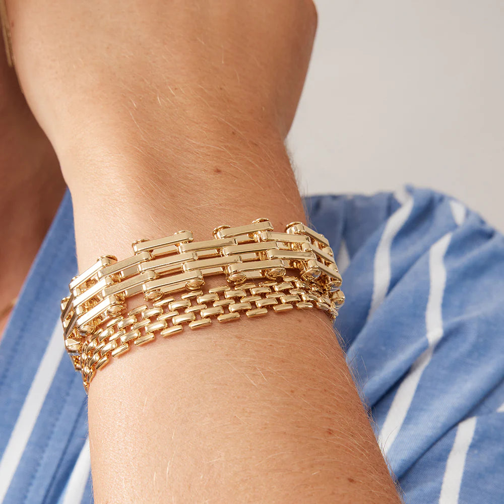 Jolie & Deen Ebony Bracelet - Gold Jolie & Deen