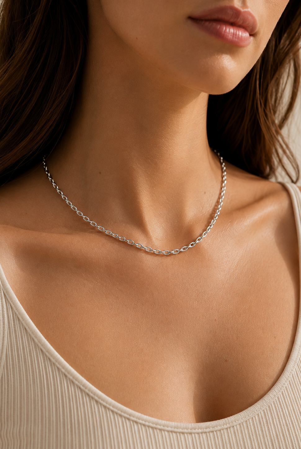 Rope Sterling Silver Necklace Dear Blackbird Boutique