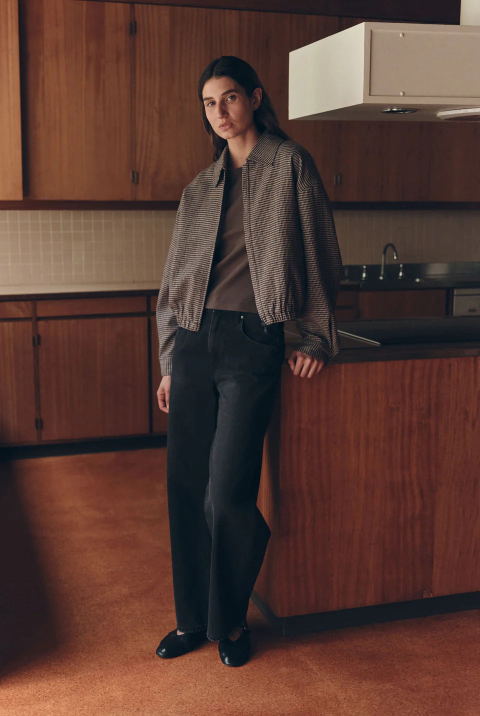 Assembly Label - Solana Wool Coat (Brown Black Chck) Assembly Label