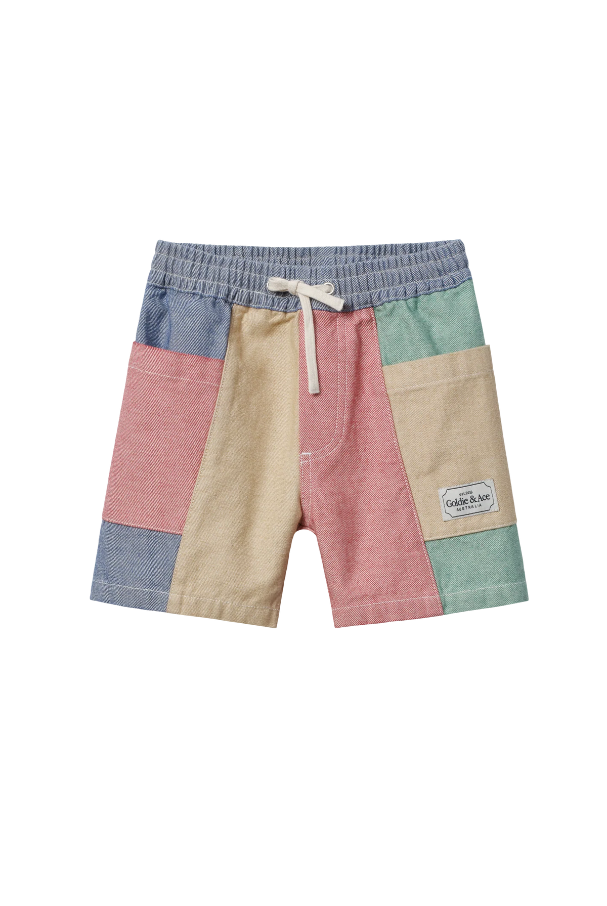 Goldie + Ace - Patchwork Noah Pocket Shorts Dear Blackbird Boutique