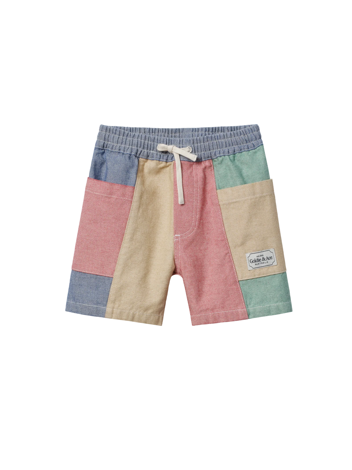 Goldie + Ace - Patchwork Noah Pocket Shorts Dear Blackbird Boutique