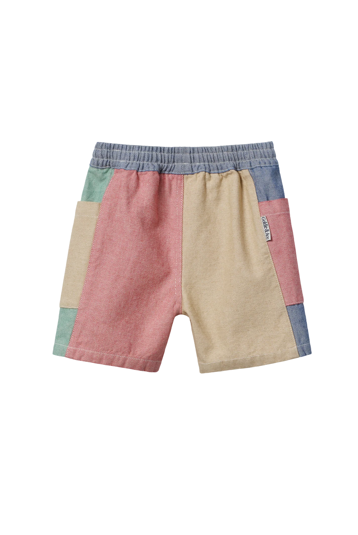 Goldie + Ace - Patchwork Noah Pocket Shorts Dear Blackbird Boutique