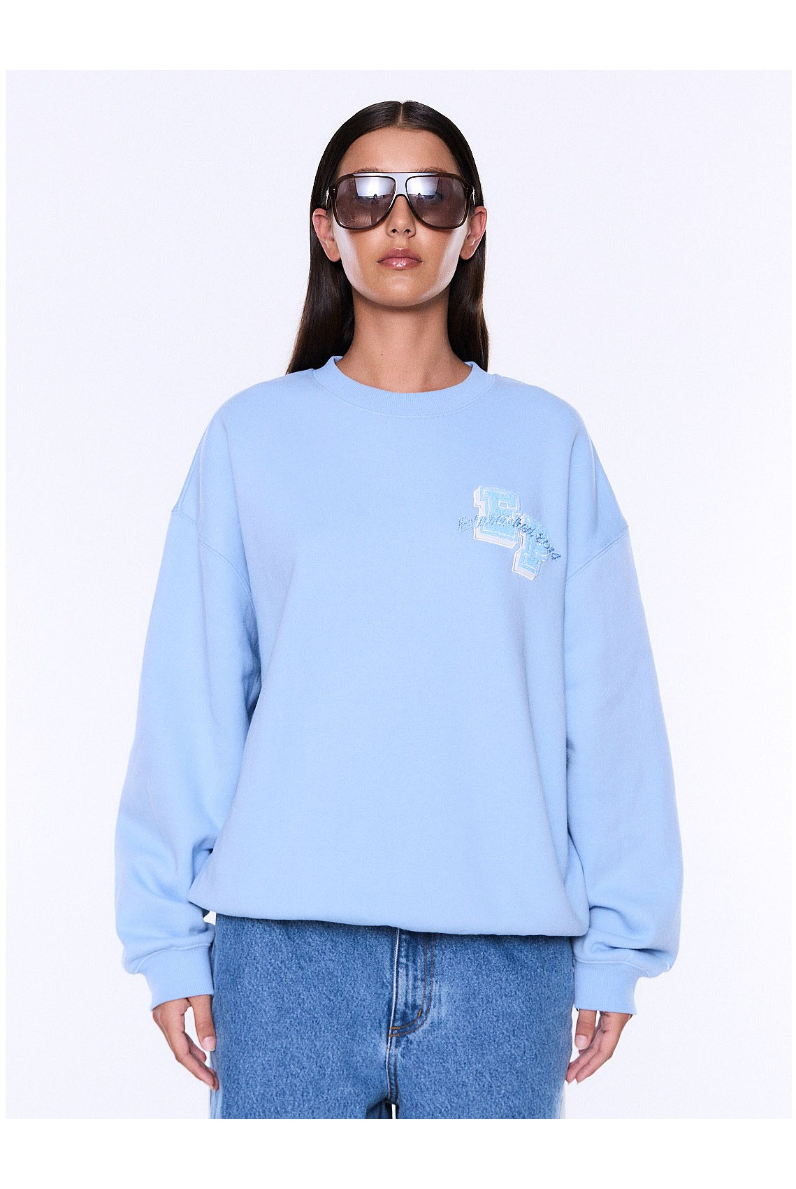 Ena Pelly - Mila Oversized Sweater (Sky Blue) Ena Pelly