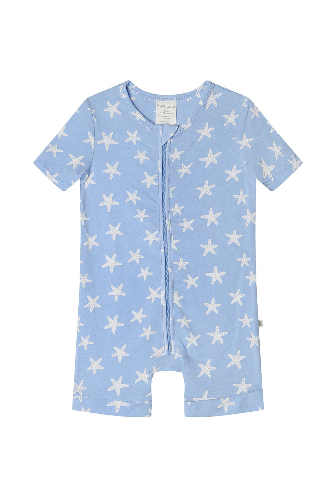 KYND Baby - Essential Short Sleeve Onsie (Star Fish Blue) KYND Baby