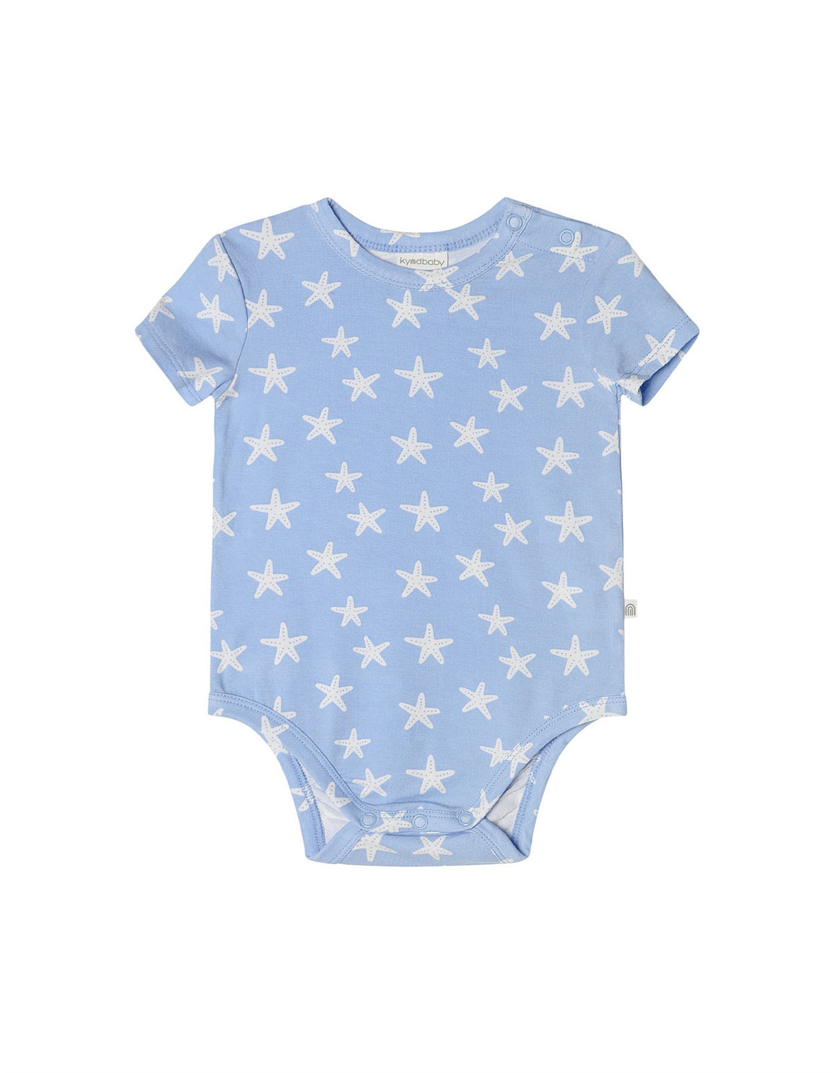 KYND Baby - Comfy Short Sleeve Bodysuit (Star Fish Blue) KYND Baby