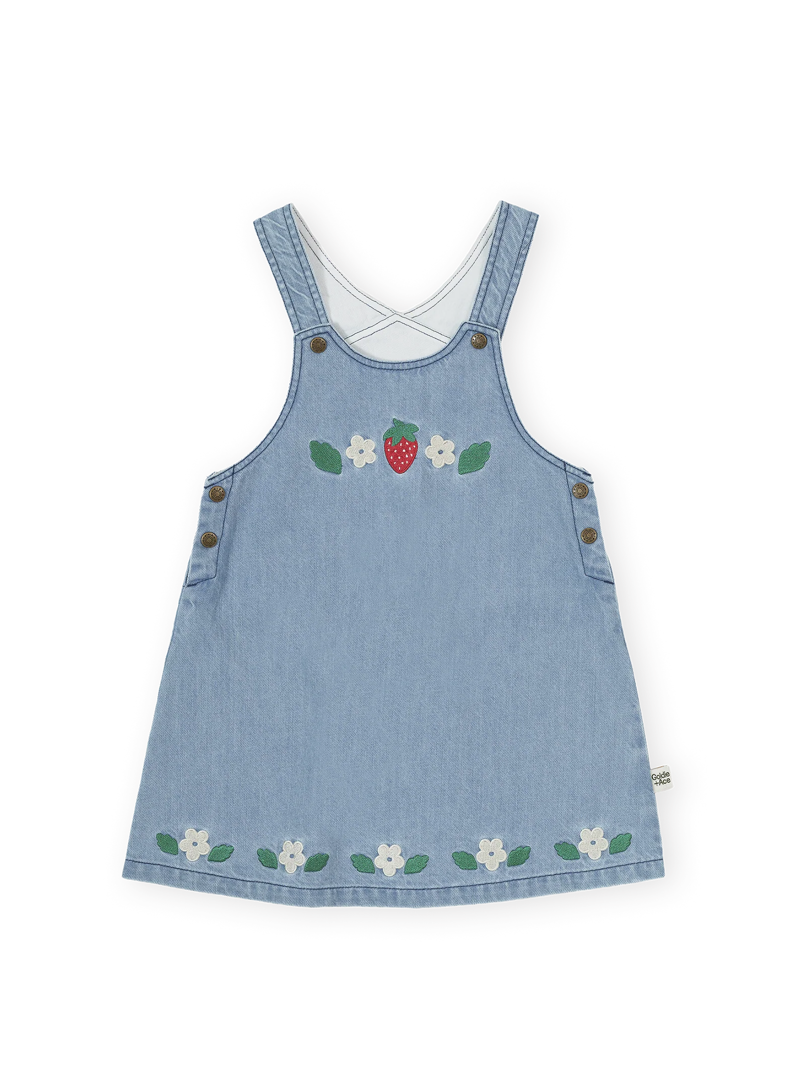 Goldie & Ace - Wild Strawberry Pinafore Dress Goldie + Ace