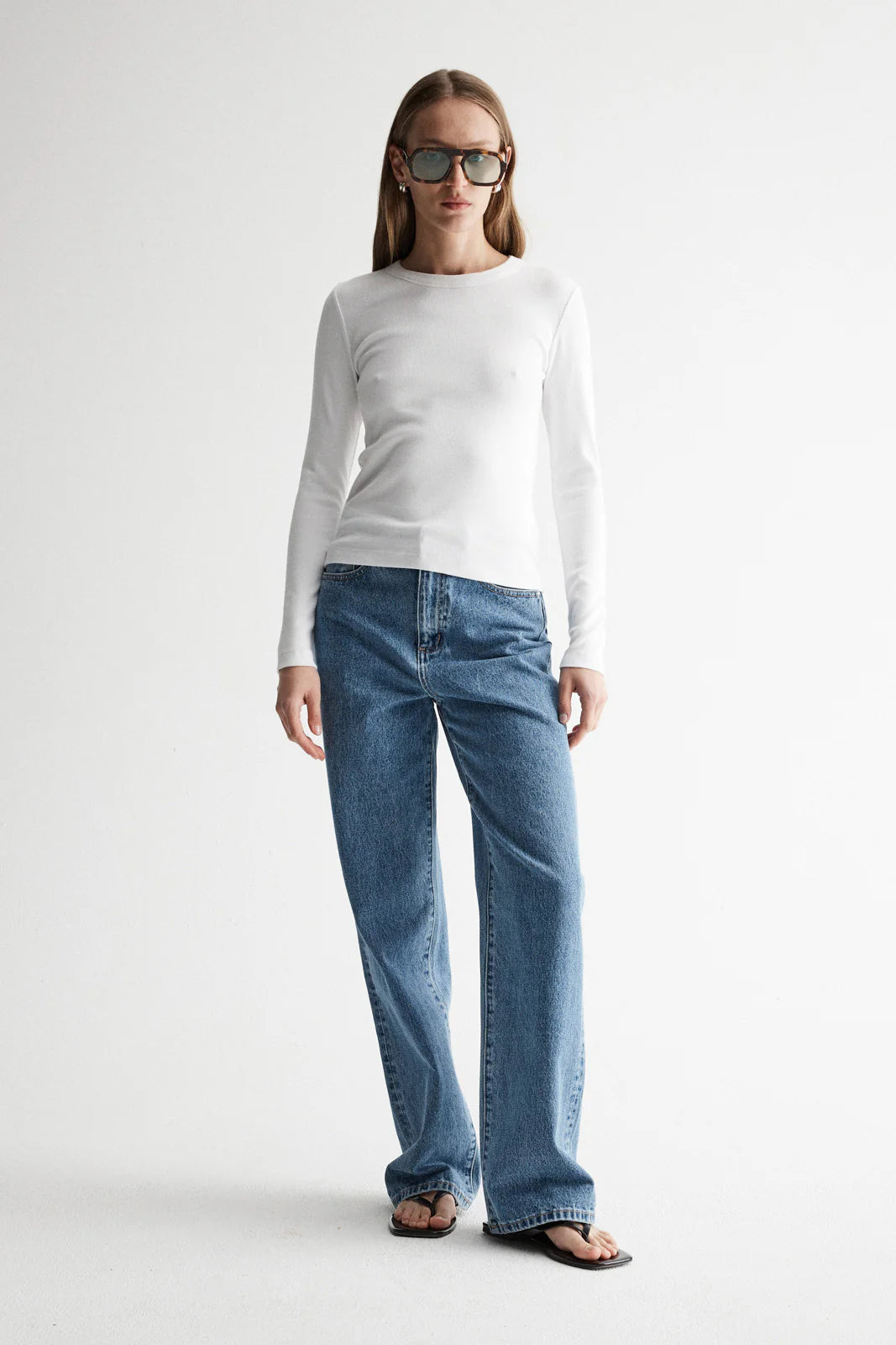 Elka Collective Nola Long Sleeve Top - White Elka Collective