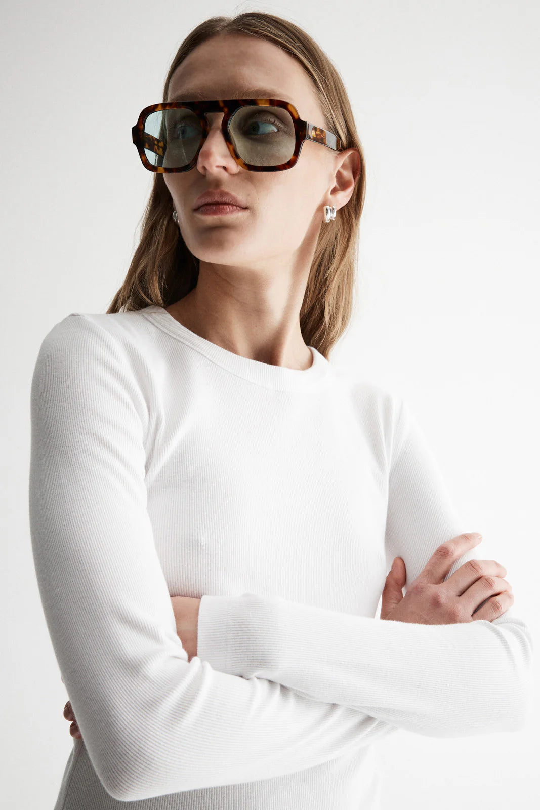 Elka Collective Nola Long Sleeve Top - White Elka Collective