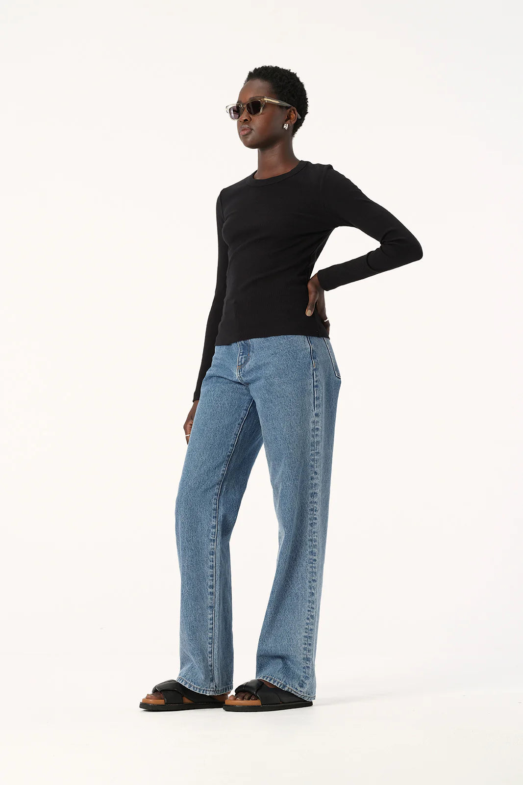 Elka Collective - Nola Long Sleeve Top (Black) Elka Collective