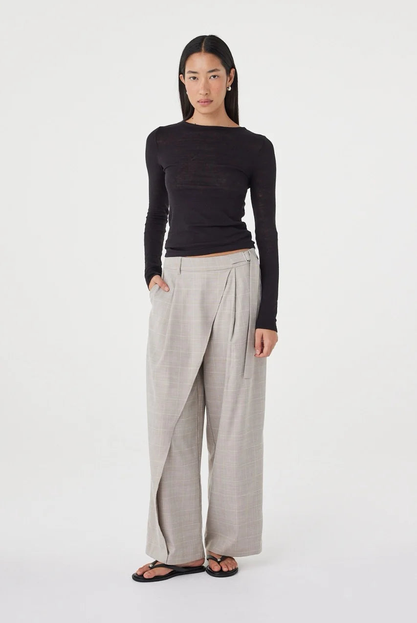 Arcaa - Calla Pant (Taupe Plaid) Arcaa