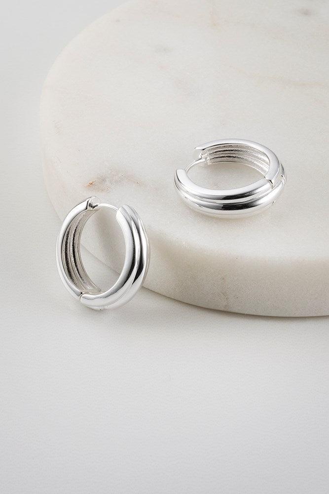 Zafino Paris Hoop Earring - Silver Zafino