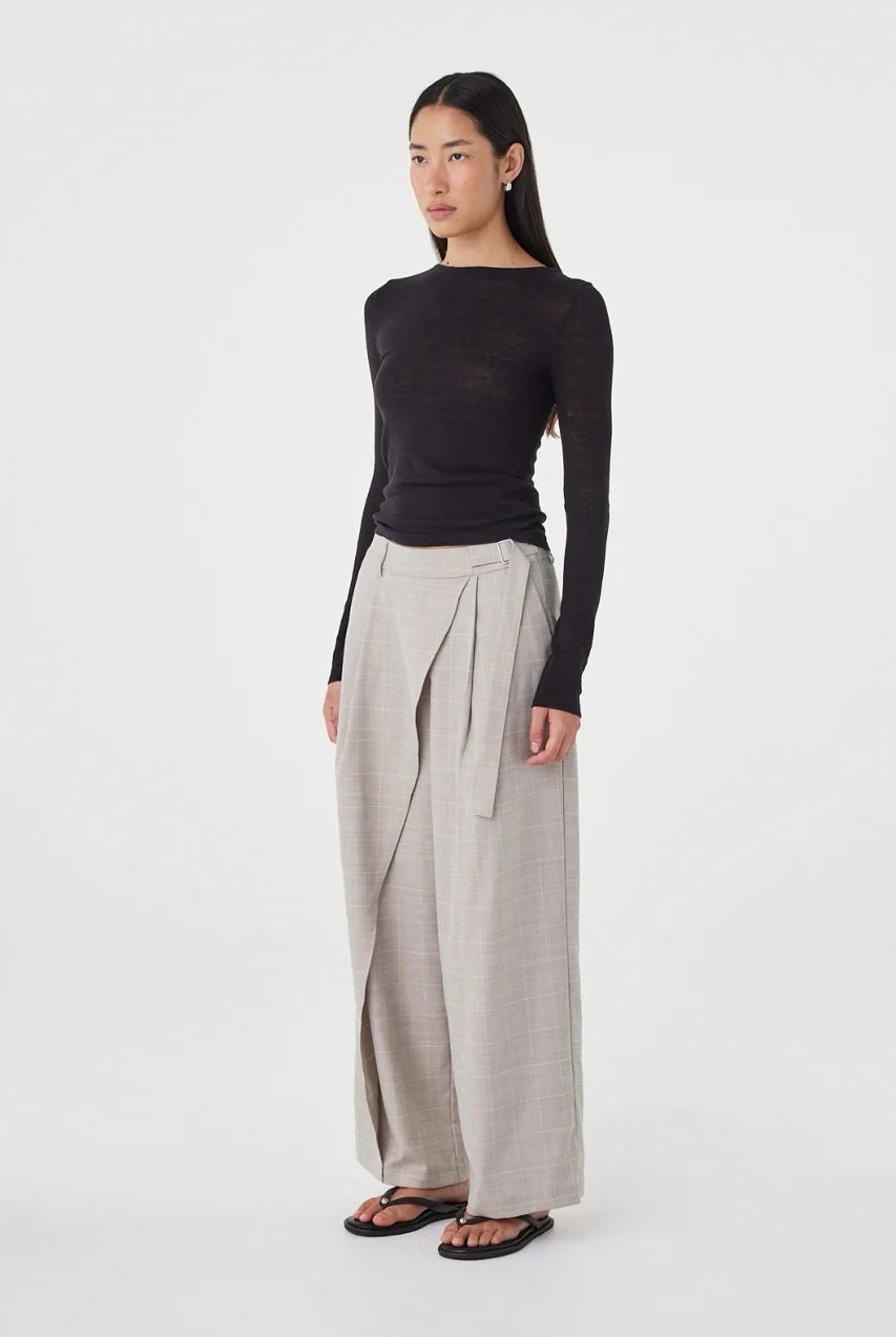 Arcaa - Calla Pant (Taupe Plaid) Arcaa