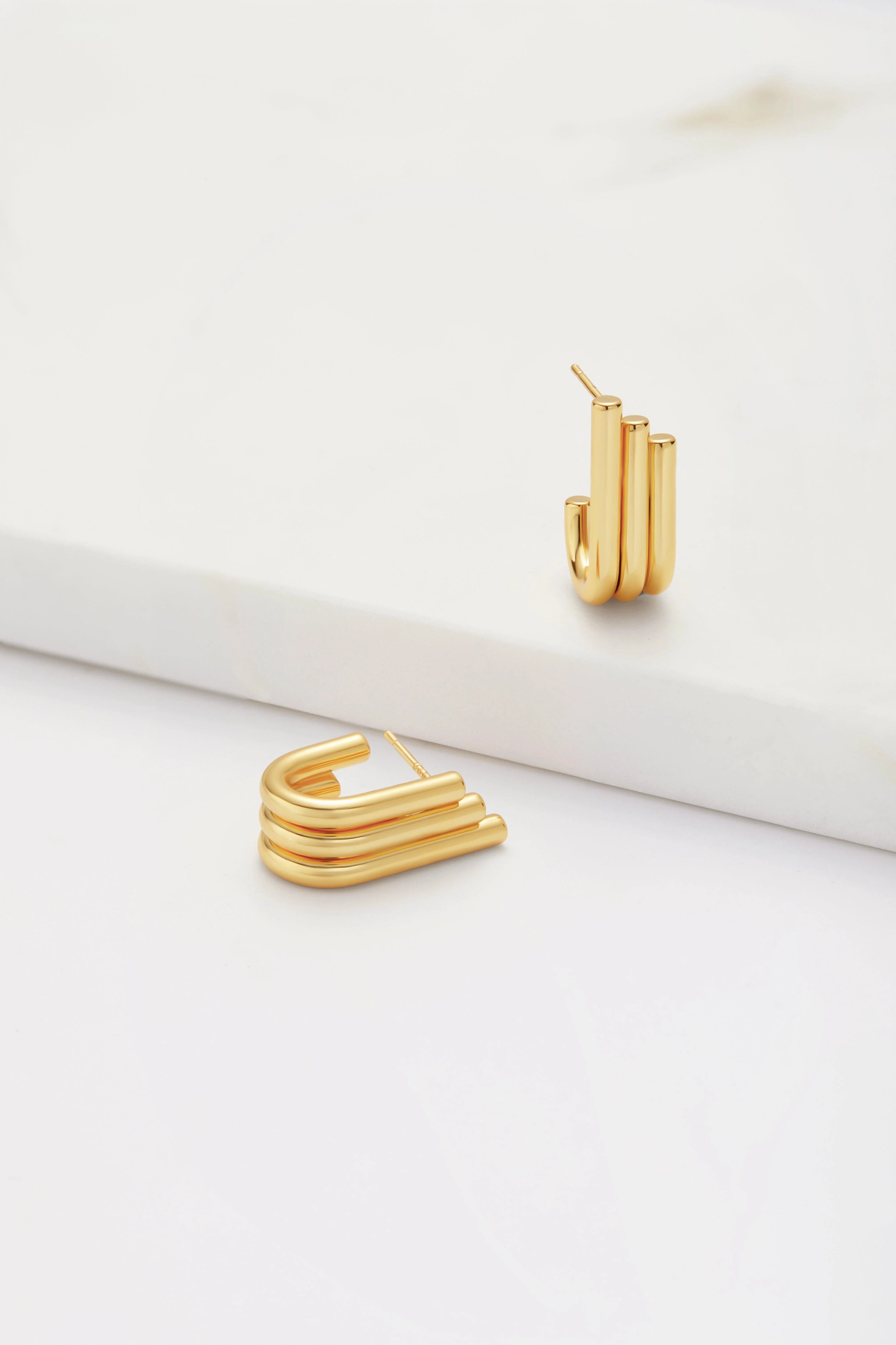 Zafino Elly Hoop - Gold Zafino