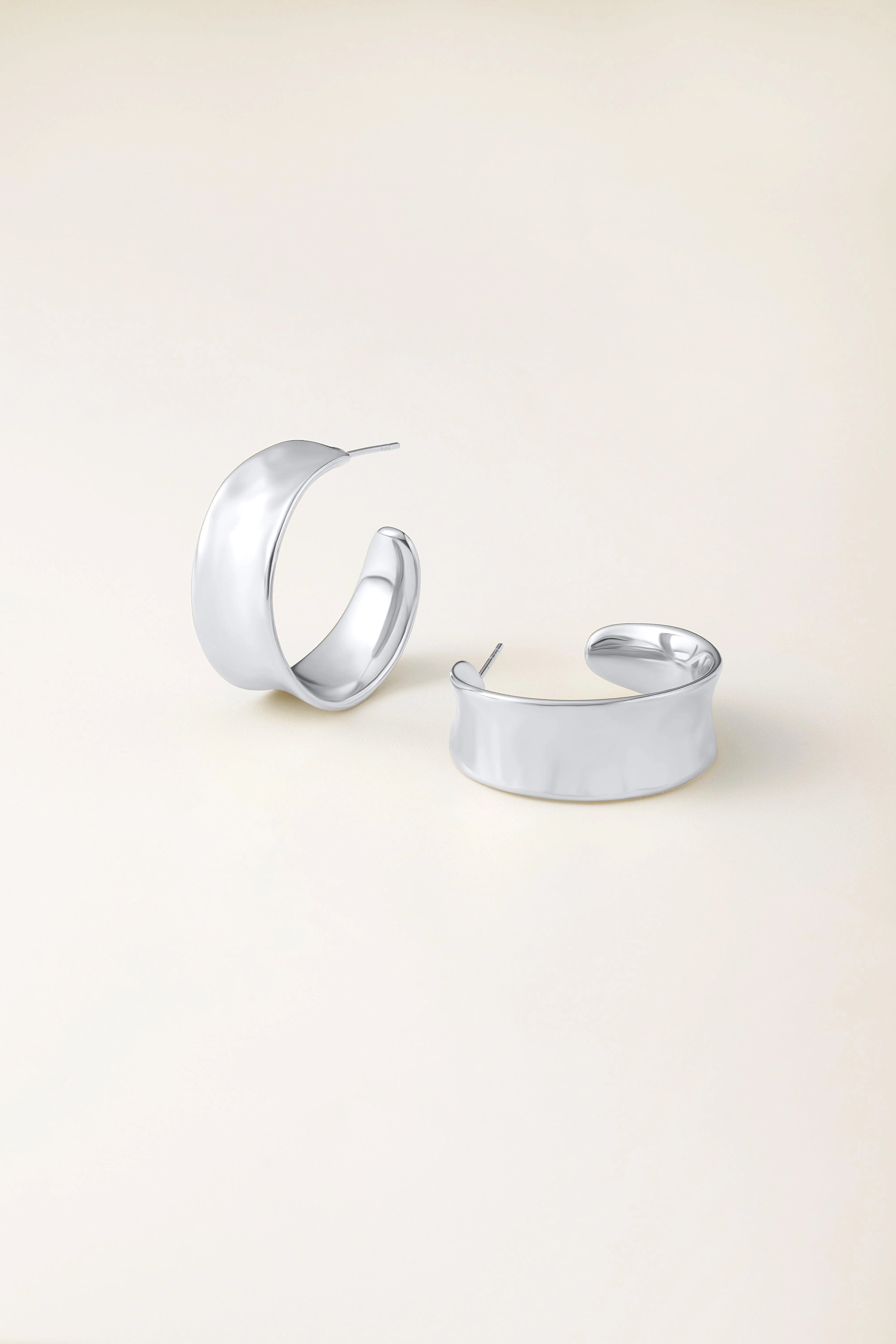 Zafino Bianca Mini Hoops - Silver Zafino
