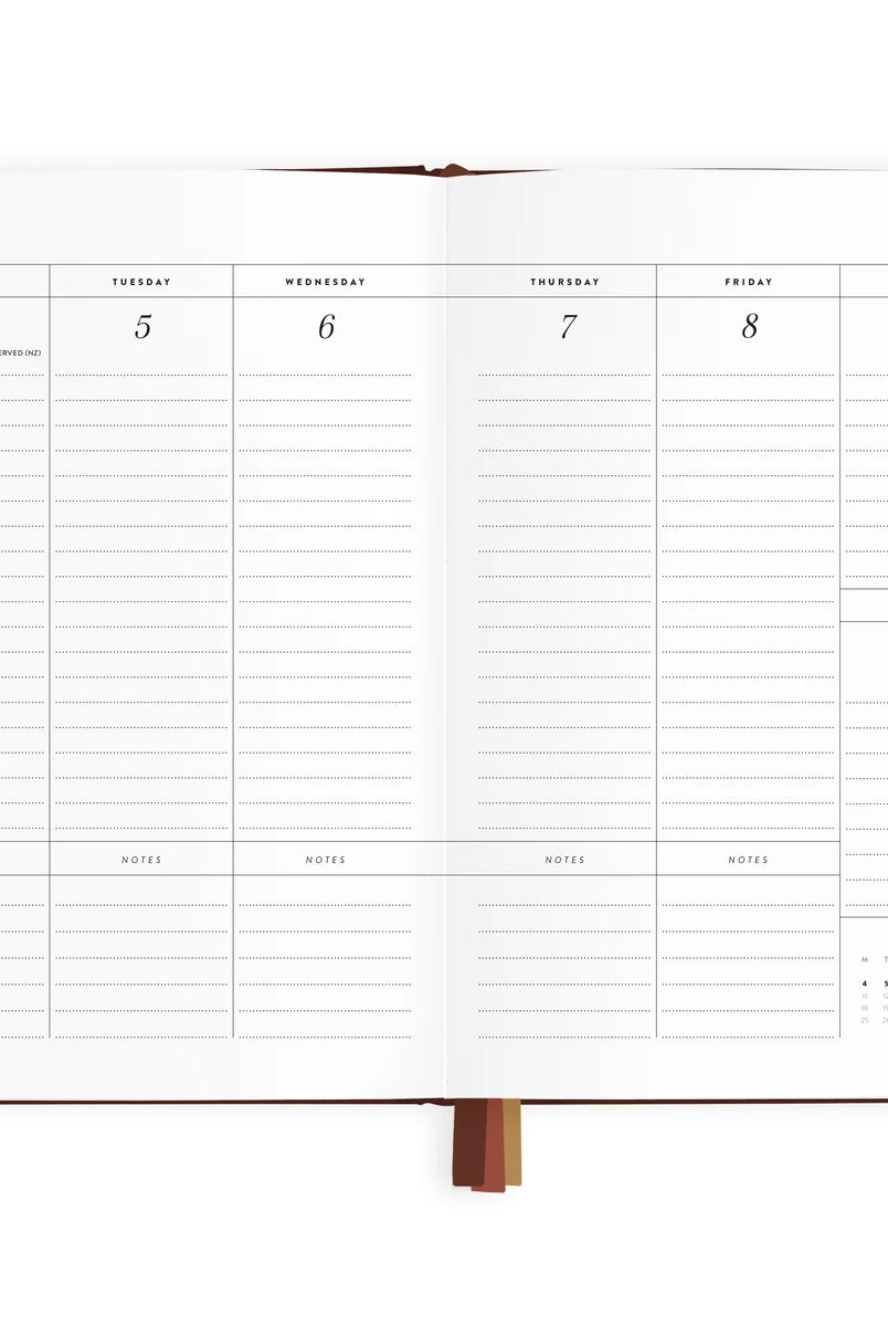 Fox & Fallow - 2027 A5 Vertical Planner (Chocolate) Fox & Fallow
