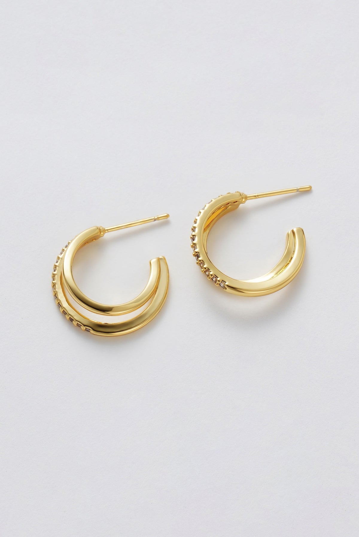 Zafino - Celeste Hoop Clear (Gold) Zafino