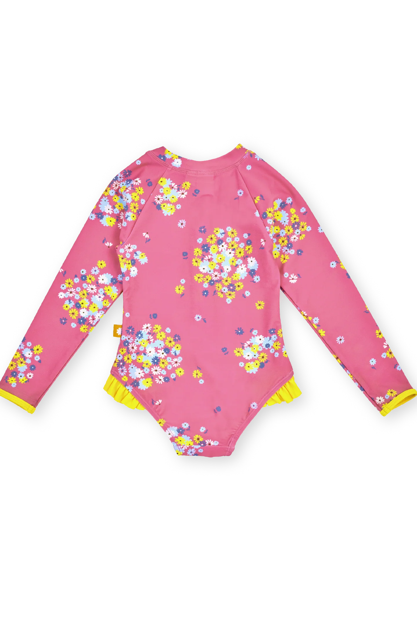 Goldie + Ace - Floral Long Sleeve Frill Swimsuit Goldie + Ace