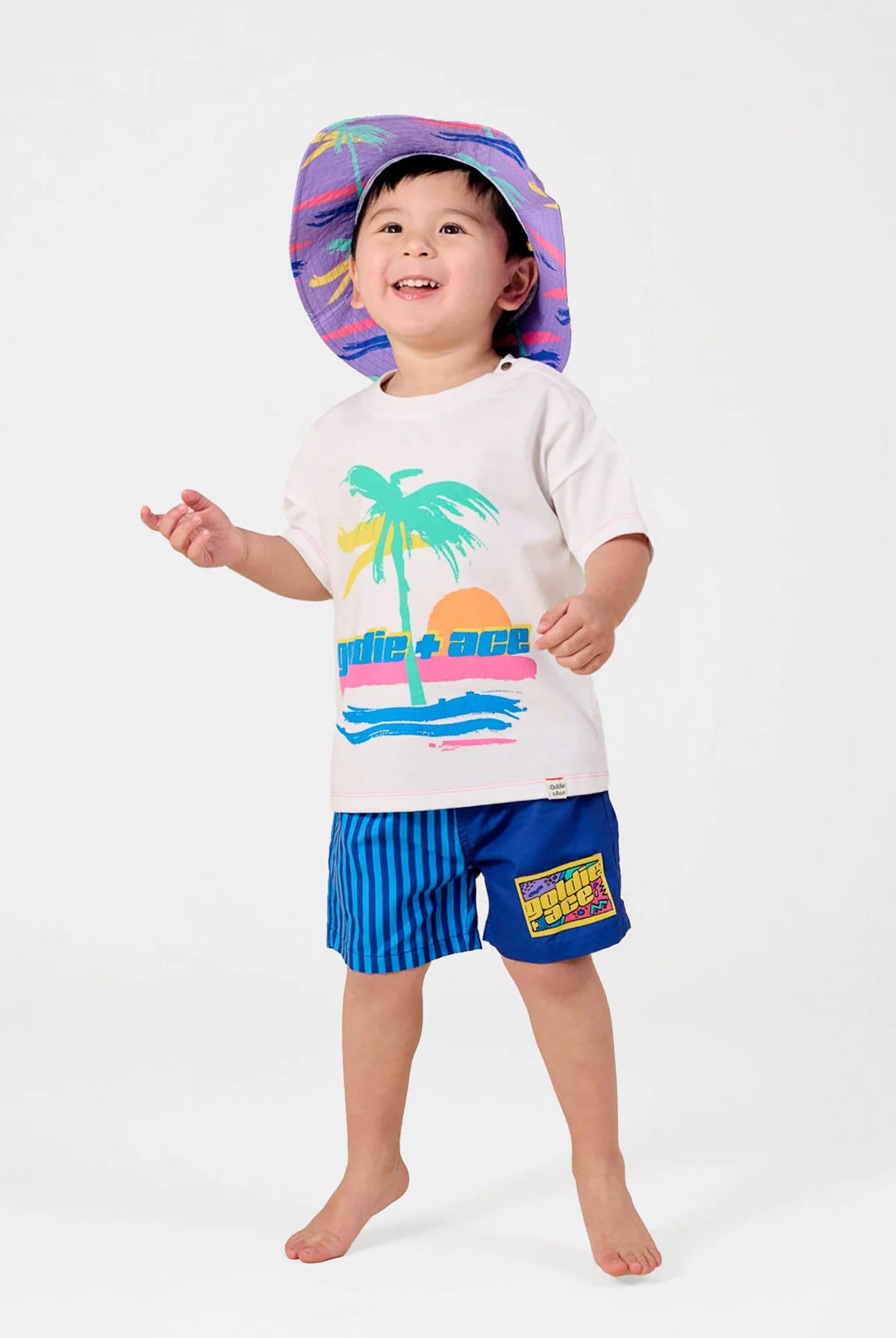 Goldie + Ace - Palm Beach Swim Bucket Hat Goldie + Ace