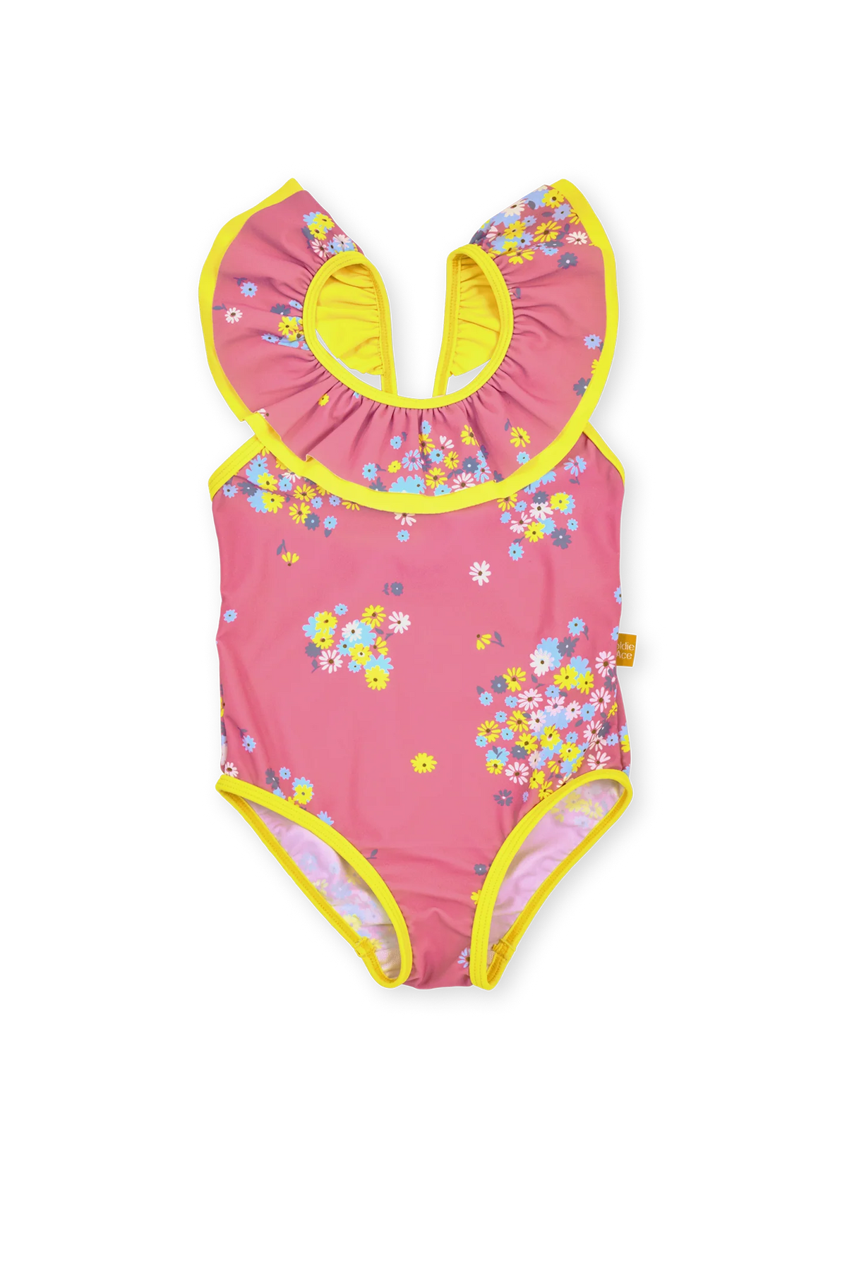 Goldie + Ace - Floral Frill Collar Swimsuit Goldie + Ace