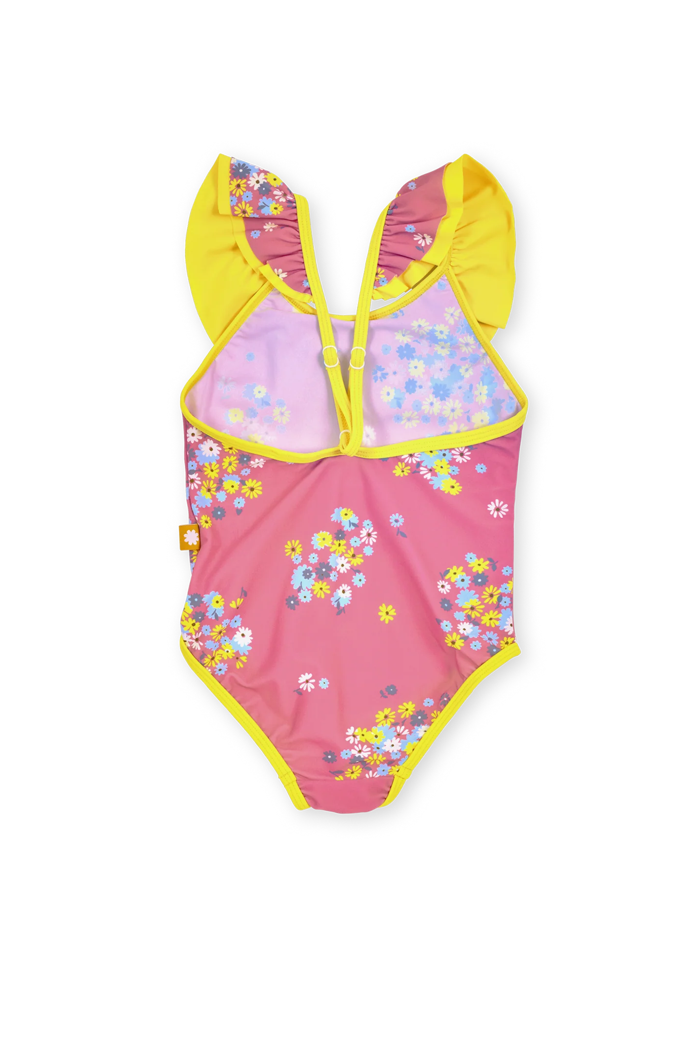 Goldie + Ace - Floral Frill Collar Swimsuit Goldie + Ace