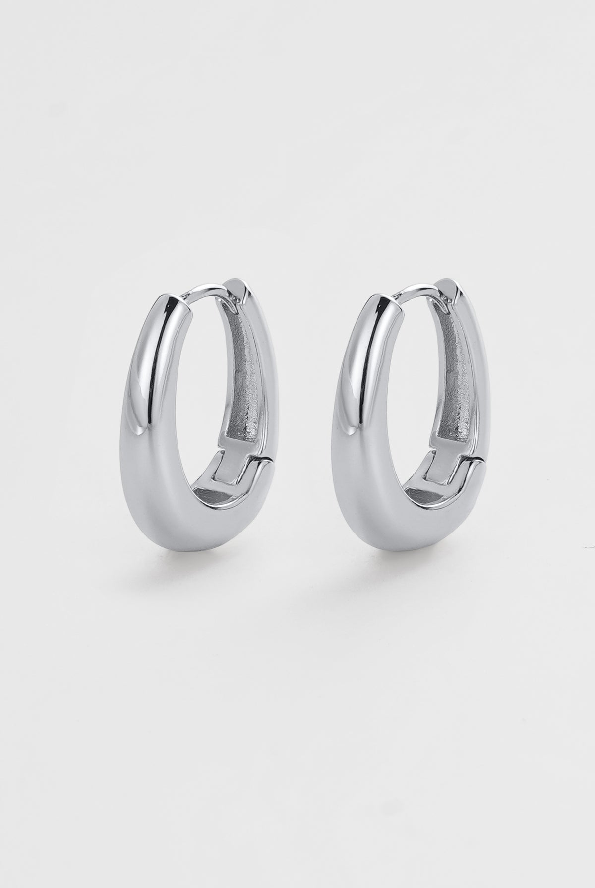 Zafino - Pia Hoop Medium (Silver) Zafino