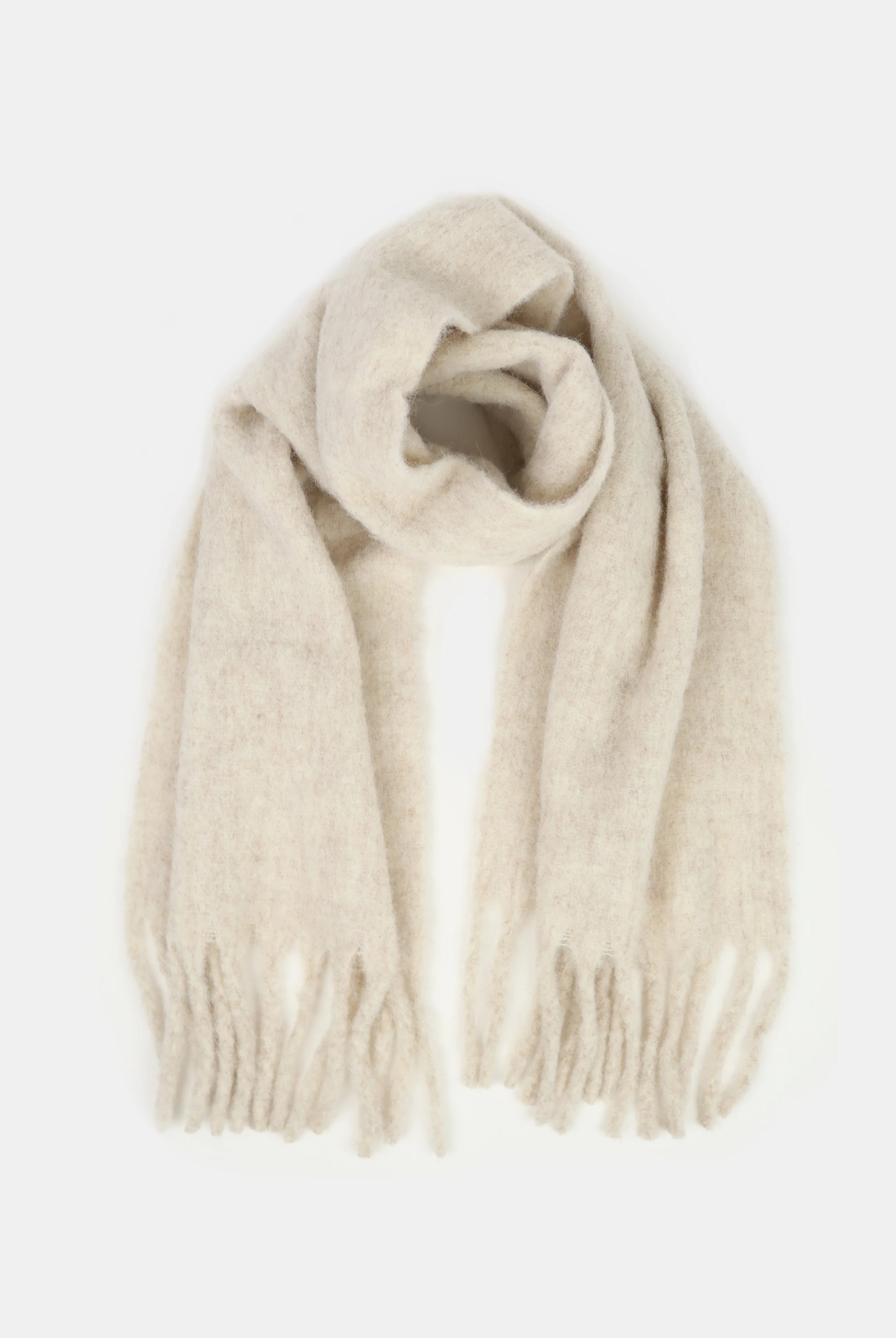Betty Plain Wool Scarf (Oatmeal) Dear Blackbird Boutique
