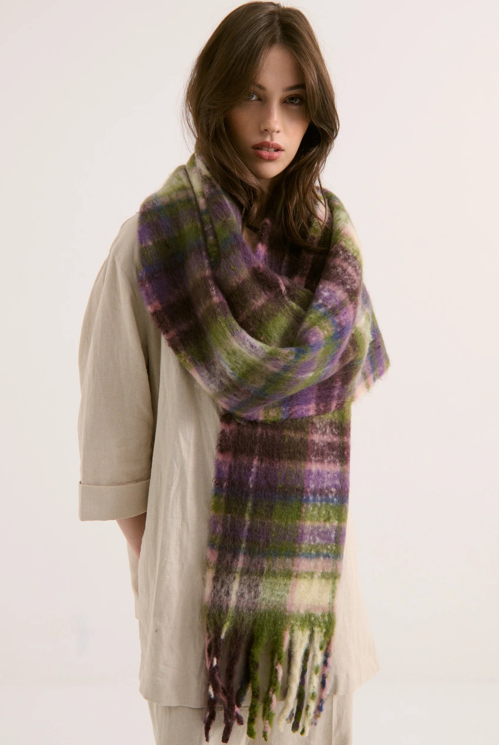 Vacanza Fluffy Scarf Dear Blackbird Boutique