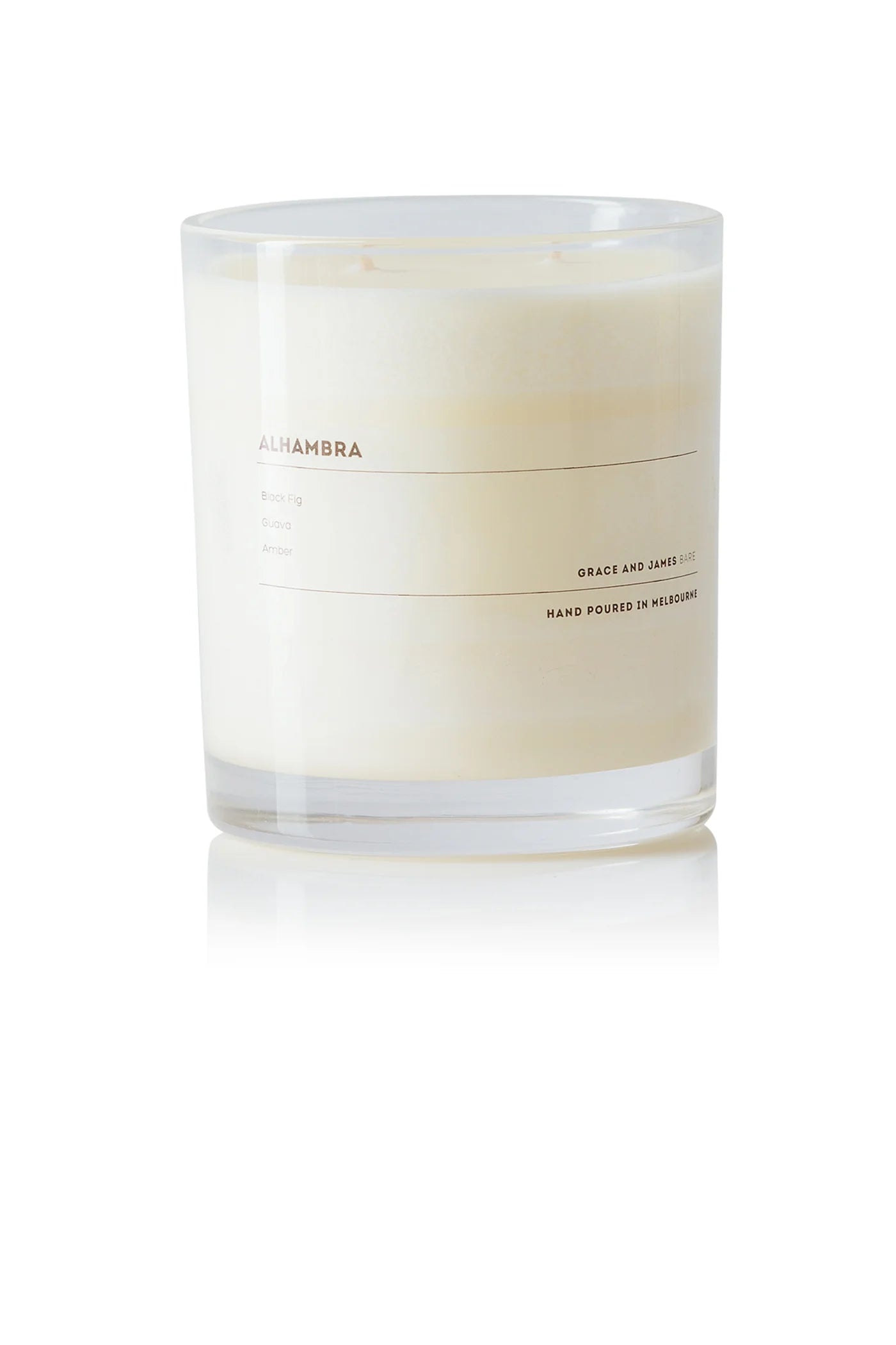 Grace and James Bare 80hr Candle - Alhambra Grace and James