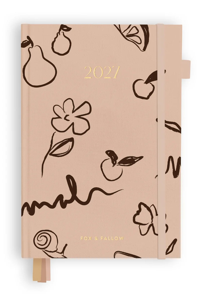 Fox & Fallow - 2027 A5 Vertical Planner (Amalfi Latte) Fox & Fallow