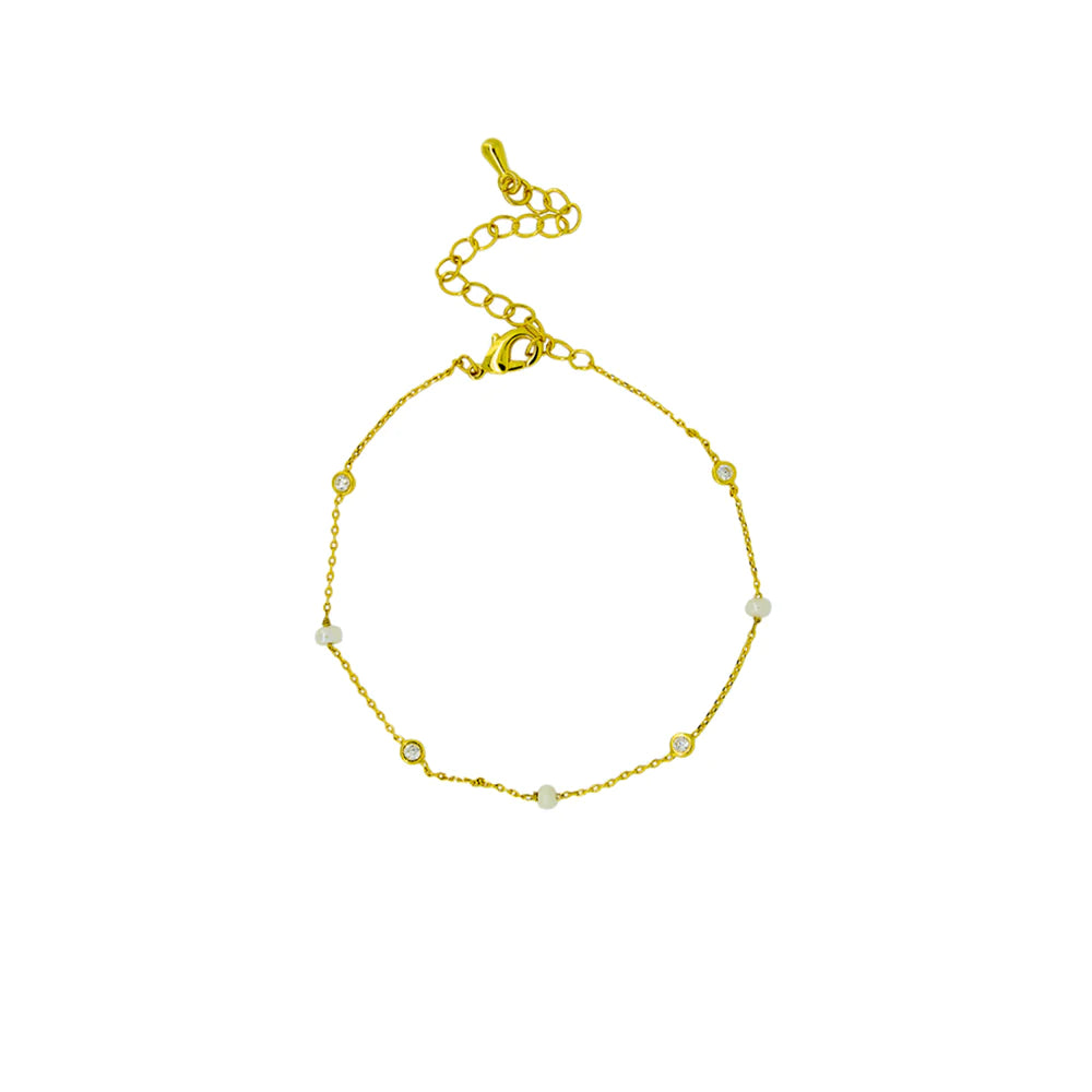 Jolie & Deen Nina Pearl Bracelet Dear Blackbird Boutique