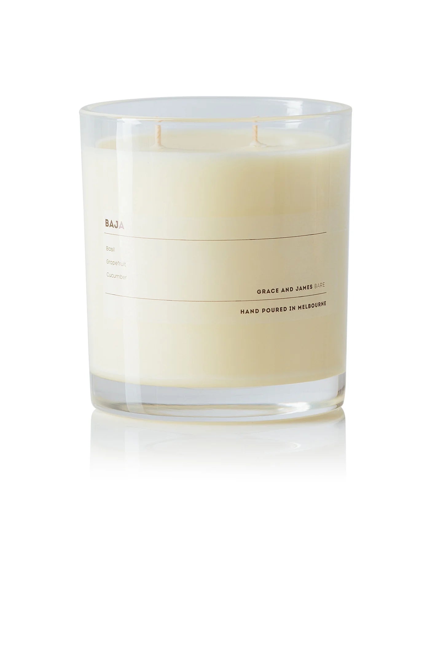 Grace and James Bare 80hr Candle - Baja Grace and James