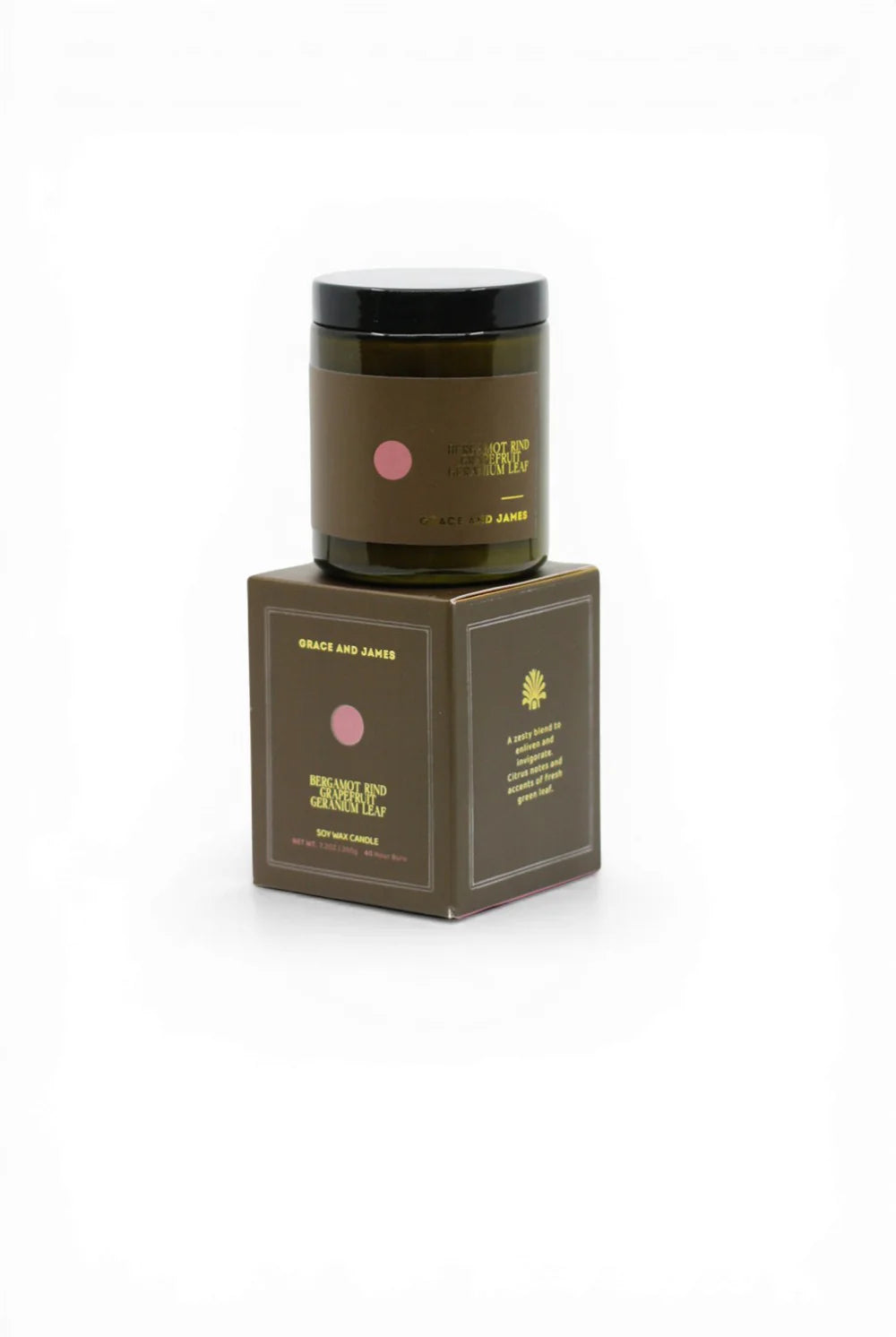 Grace and James - 200g Candle (Bergamont Rind, Grapefruit & Geranium) Grace and James