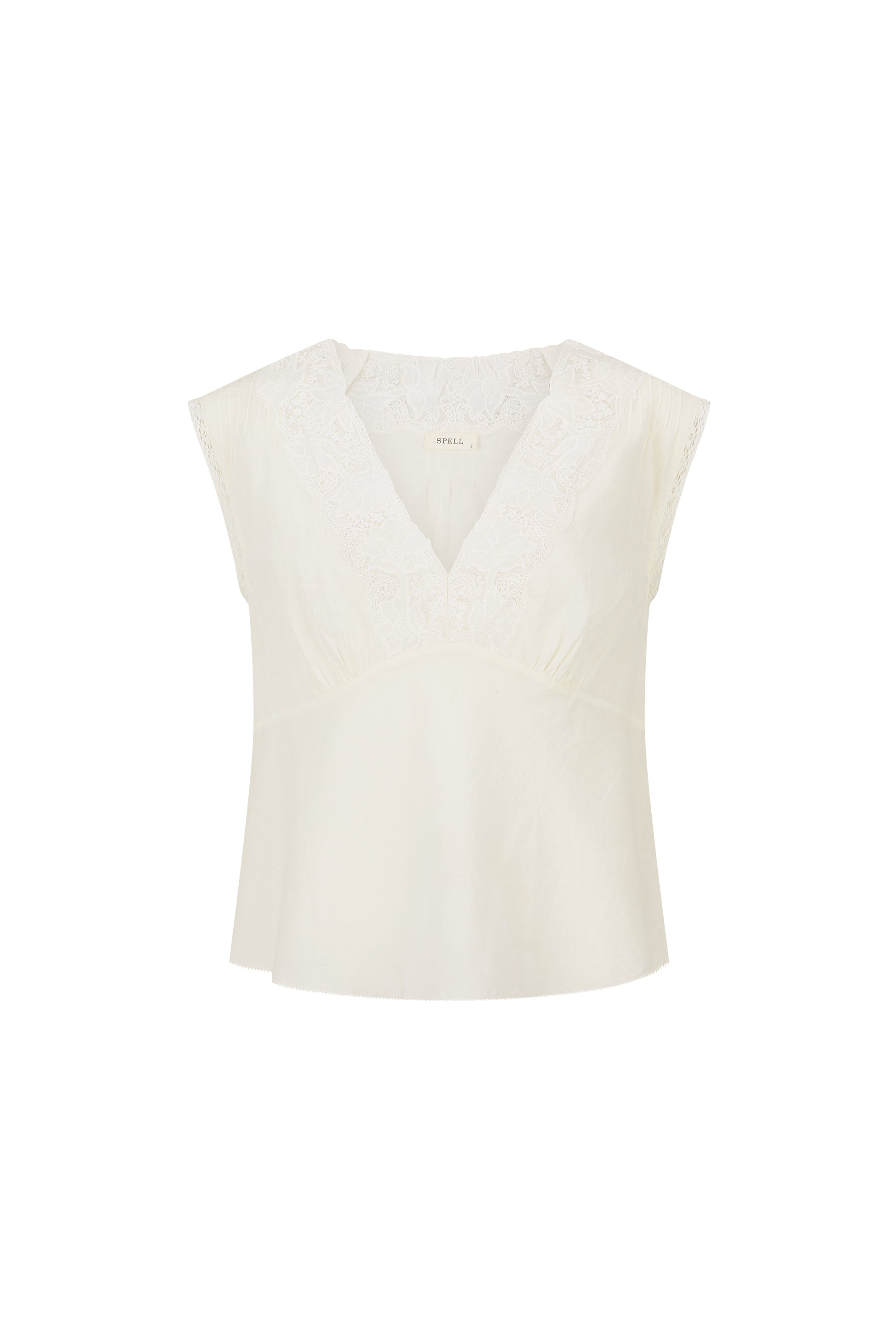 Spell - Bridget Lace Cami (Pearl) Spell