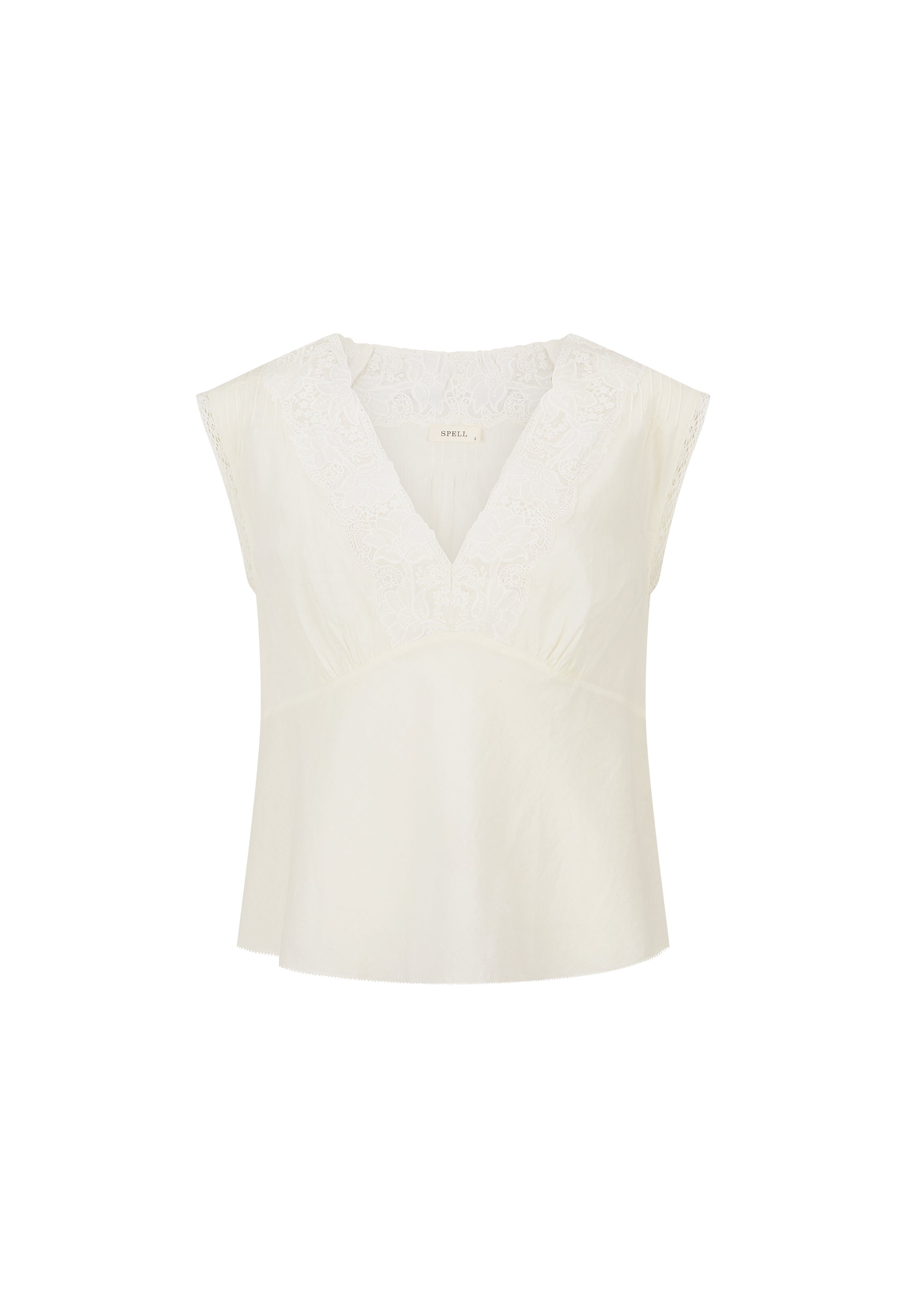 Spell - Bridget Lace Cami (Pearl) Spell