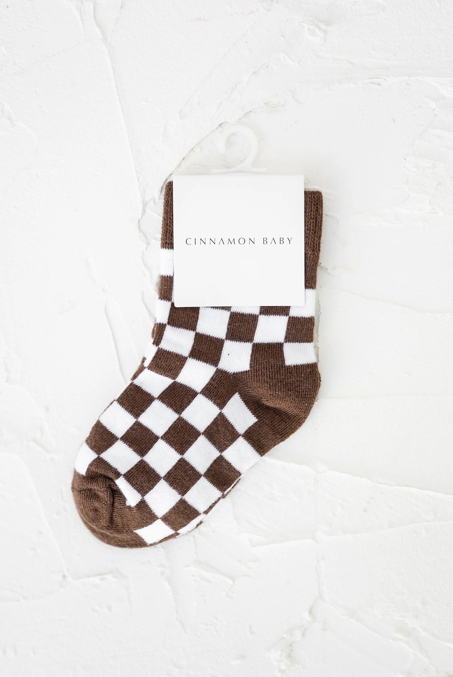 Cinnamon Baby - Checkered Socks (Chocolate) Cinnamon Baby