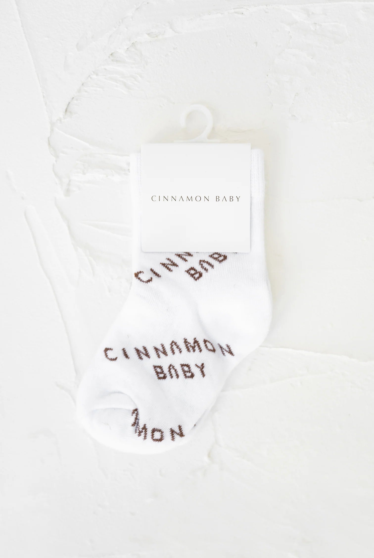 Cinnamon Baby - CB Logo Socks (White) Cinnamon Baby