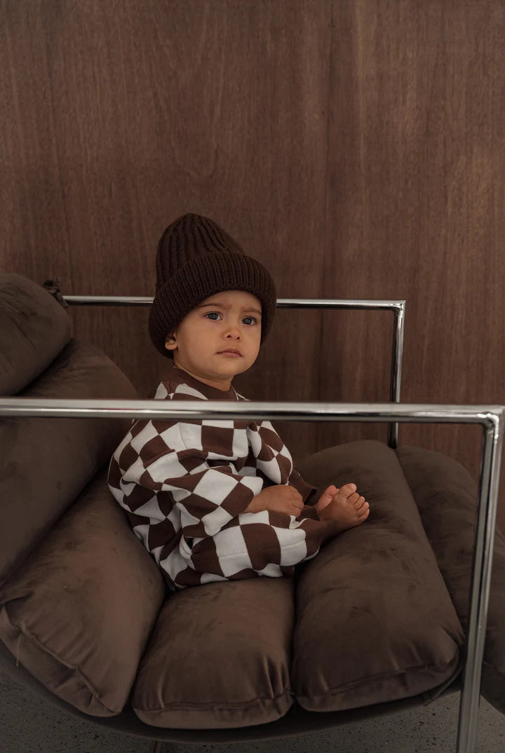 Cinnamon Baby - Knitted Lounge Suit (Chocolate) Cinnamon Baby