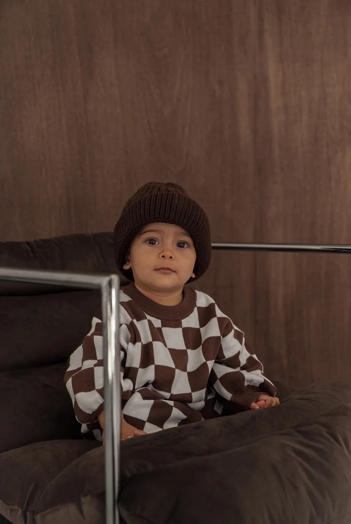Cinnamon Baby - Knitted Lounge Suit (Chocolate) Cinnamon Baby