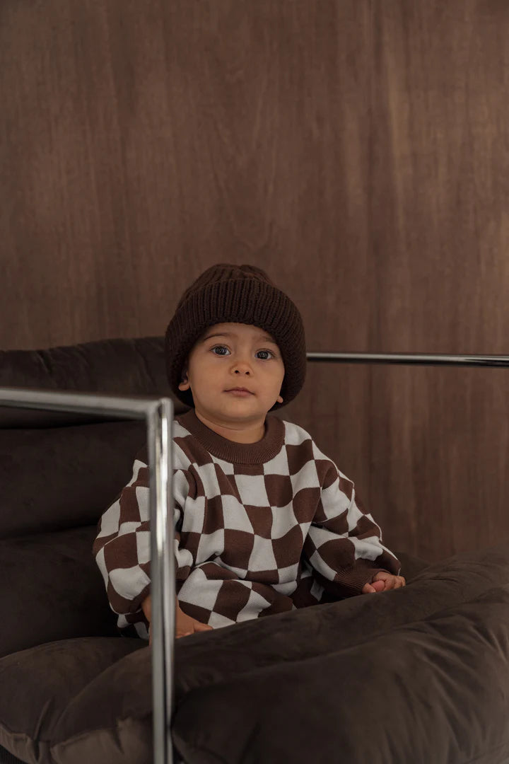 Cinnamon Baby - Knitted Lounge Suit (Chocolate) Cinnamon Baby